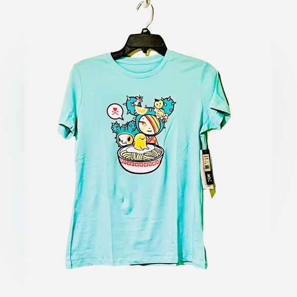 Tokidoki Cactus Friends Sandy Lazy Ramen Graphic T-Shirt - Picture 1 of 4